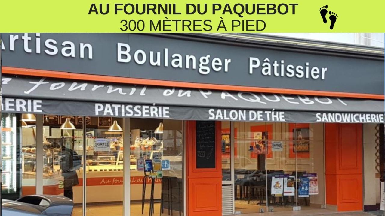 St Nazaire - L'Art Deco - Stationnement Gratuit - Centre Ville - Wifi Fibre Сен-Назер Экстерьер фото